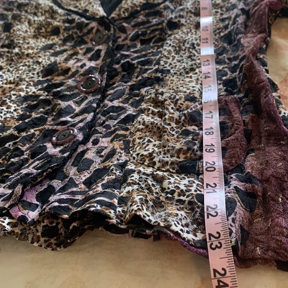 Alberto Makali Animal print Blazer Top - Picture 6 of 14